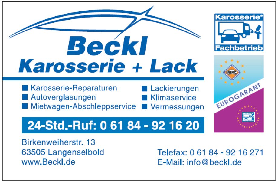 Logo Karosserie- und Lackier-Fachbetrieb

Harald Beckl