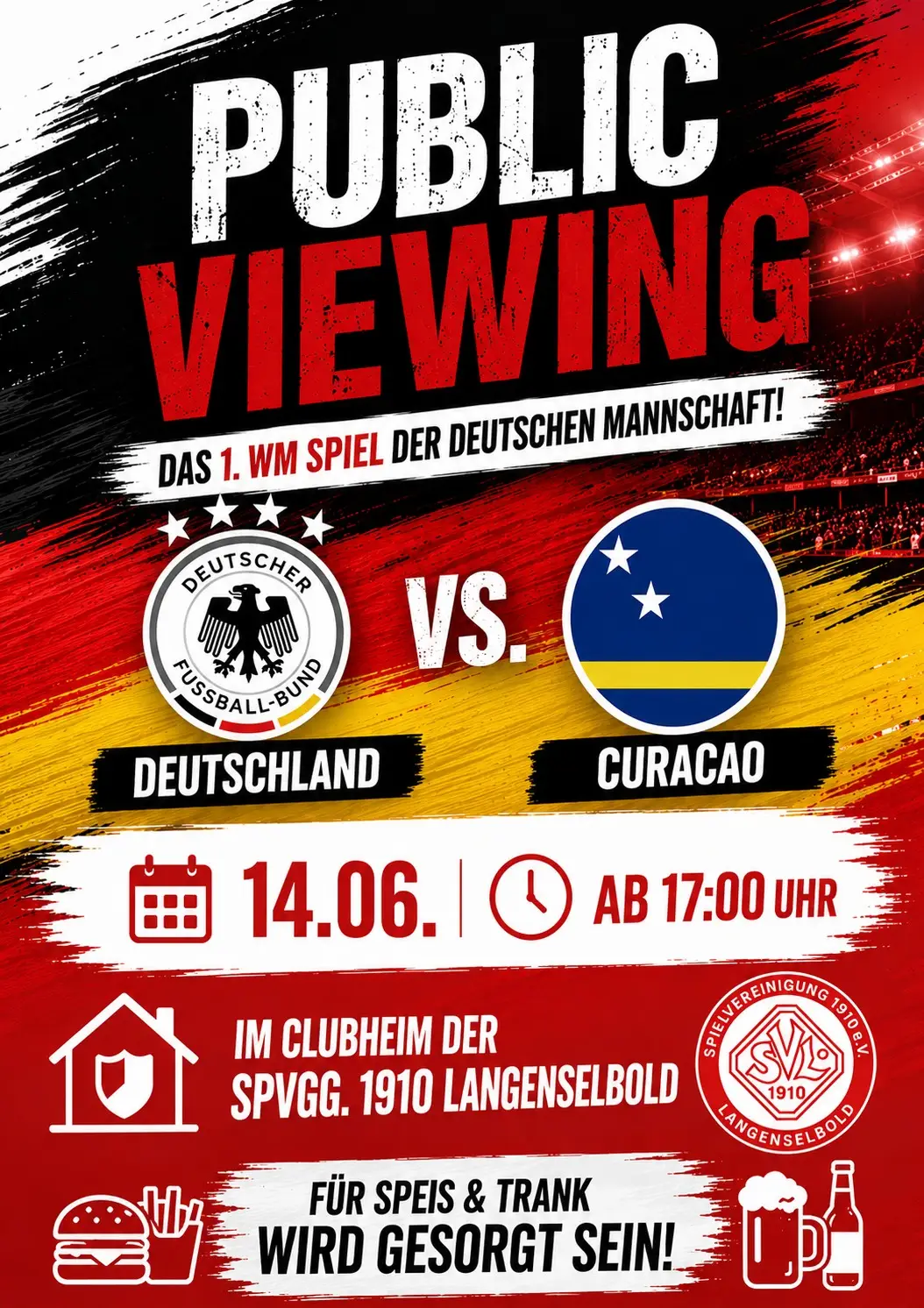 Public Viewing WM Auftakt gegen Curacao