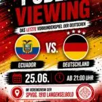 Public Viewing WM Spiel Ecuador